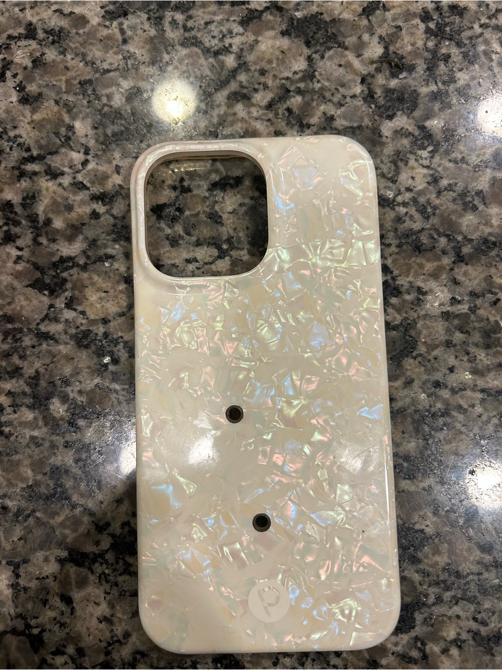 Loopy Case Iridescent Pearl Phone Case - Pearl White